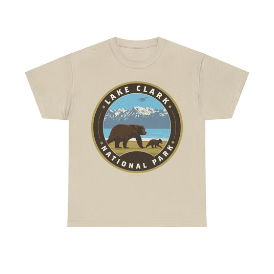 Lake Clark National Park Alaska Round Logo T-shirt