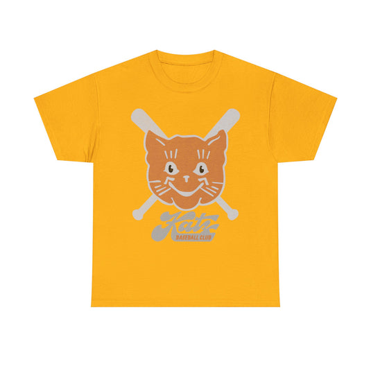 Kansas City Katz Logo Nostalgic Retro Baseball Team T-shirt