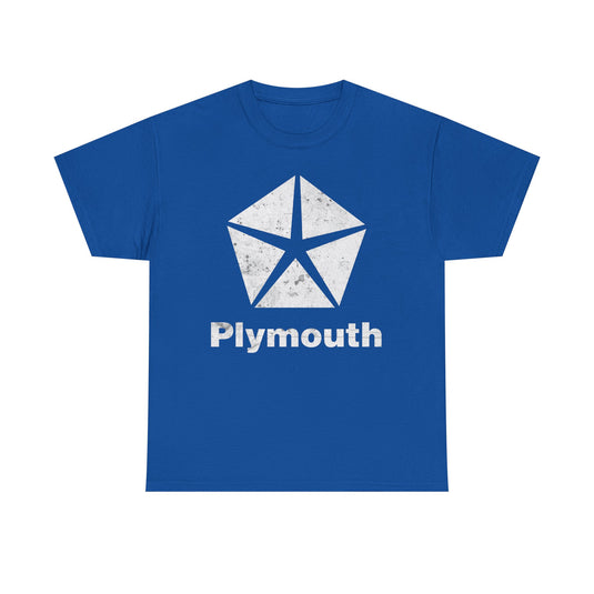 (No Logo) Plymouth Automobile Car Manufactuer White Logo T-shirt