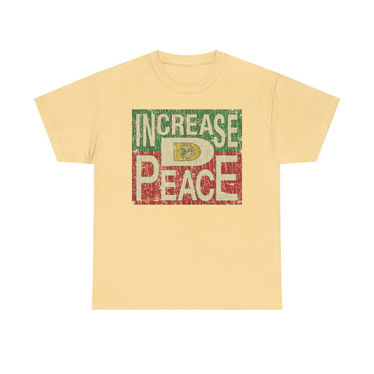 Increase D Peace 1992 Political Logo T-shirt