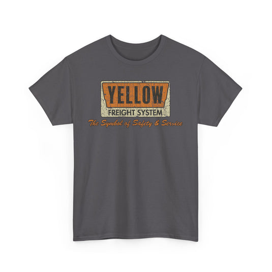 Yellow Freight Symbol of Safety 1968 Kansas Trucking Traffic T-shirt