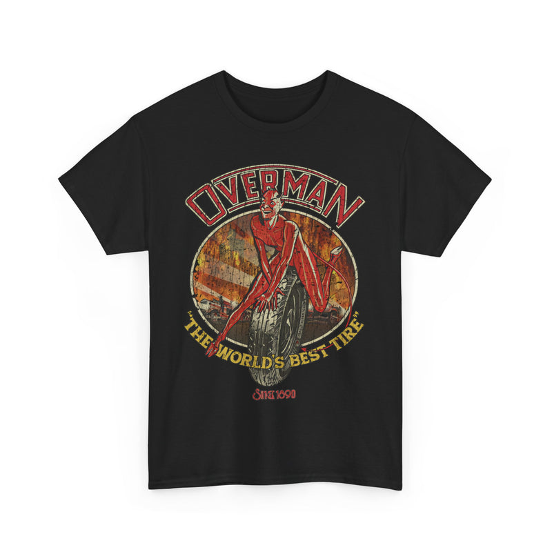 Load image into Gallery viewer, Overman Tires Since 1890 Advertisement T-shirt
