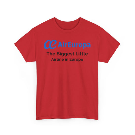 Air Europa The Biggest Little Airline in Europe Vintage Logo Aviation T-shirt