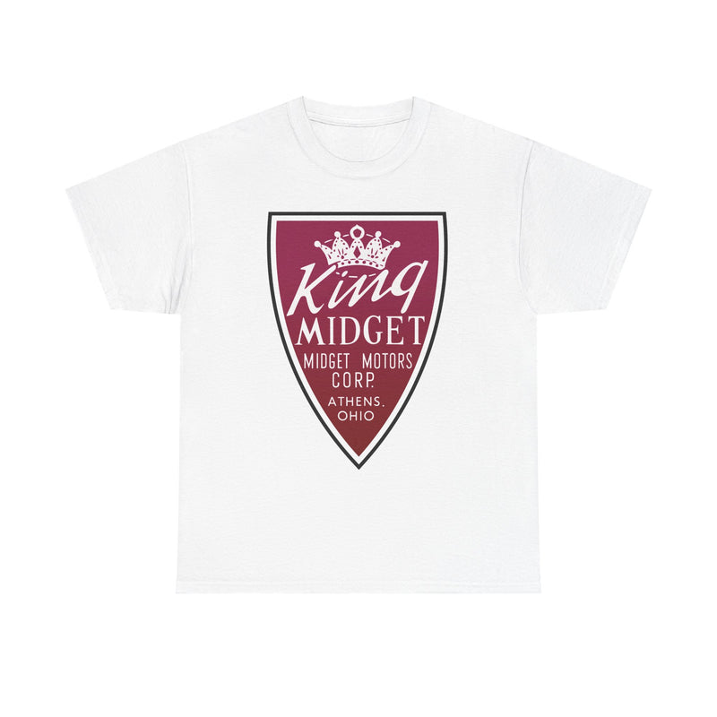 Load image into Gallery viewer, King Midget Motors Corp Athens Ohio Crown Logo Microcar T-shirt
