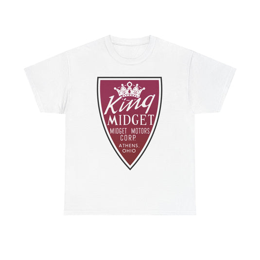 King Midget Motors Corp Athens Ohio Crown Logo Microcar T-shirt