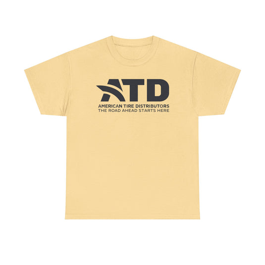 ATD American Tire Distributors T-Shirt Defunct Company Road Ahead Starts Here
