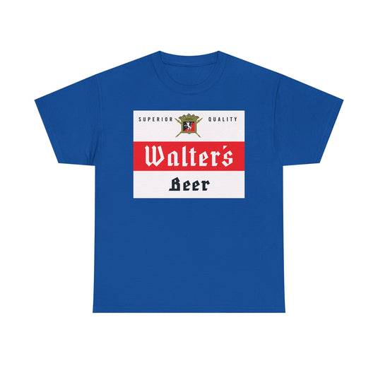 Walter's Beer Superior Quality Logo Brewery Brand T-Shirt