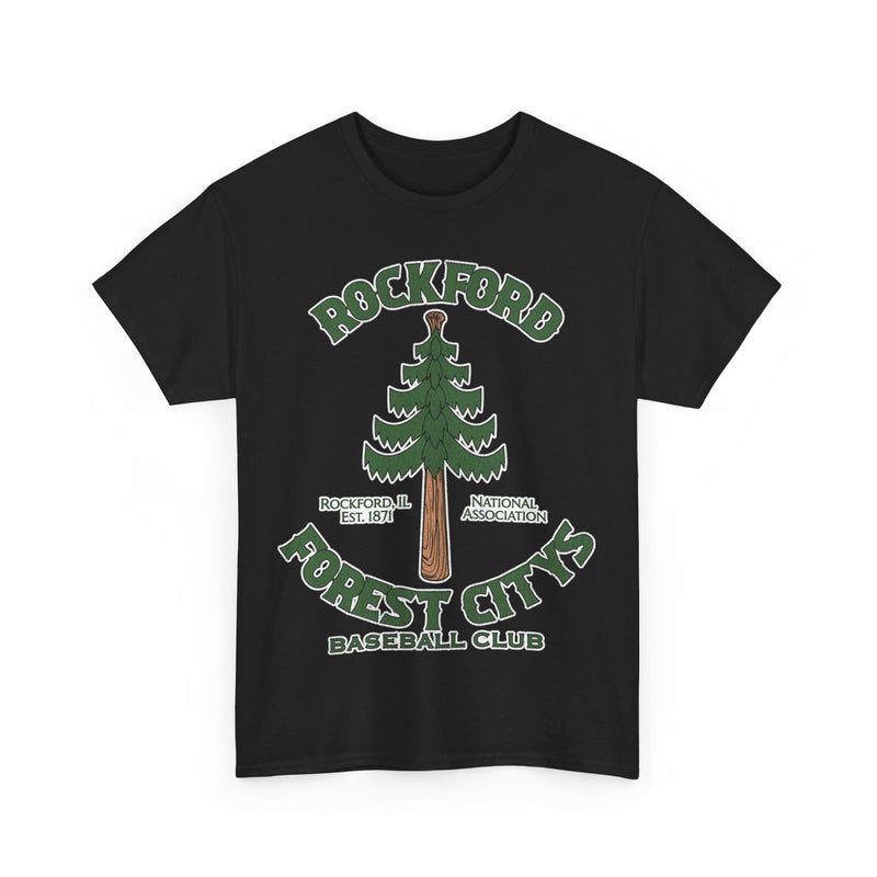 Load image into Gallery viewer, Rockford Forest Citys Nostalgic Retro Baseball Team T-shirt
