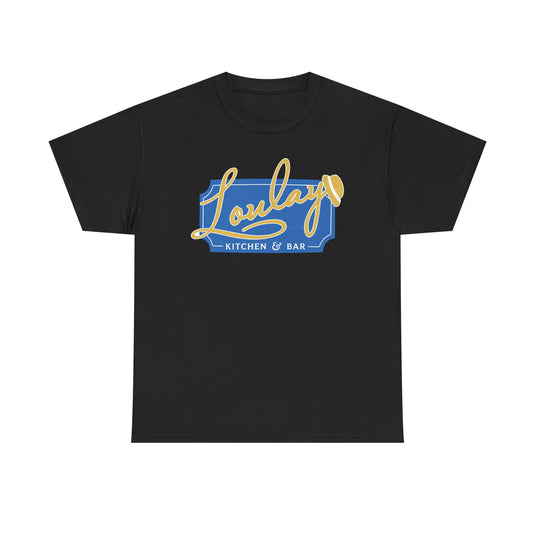 Loulay Kitchen & Bar T-Shirt - Restaurant Industry Defunct Logo Tee