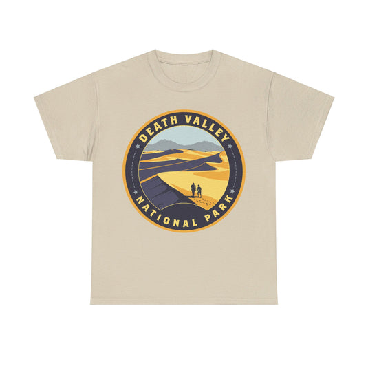 Death Valley National Park California Nevada Round Logo T-shirt