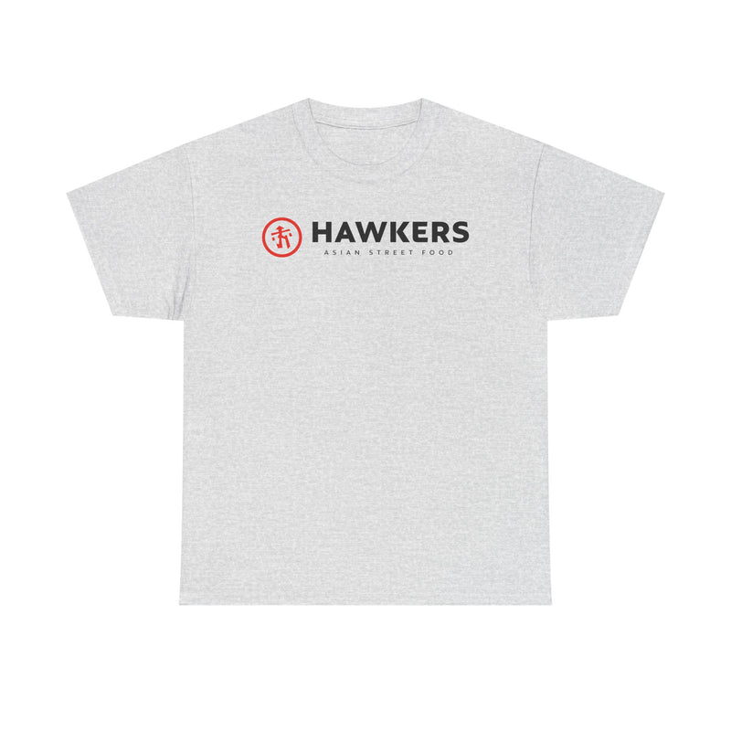 Load image into Gallery viewer, Hawkers Asian Street Food T-Shirt Bankrupt Restaurant Chain Logo Tee
