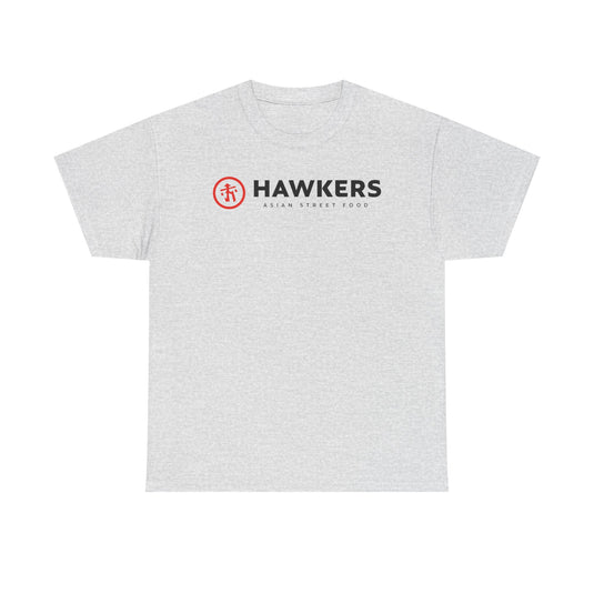 Hawkers Asian Street Food T-Shirt Bankrupt Restaurant Chain Logo Tee