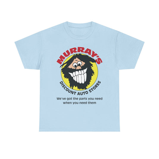 Murray's Discount Auto Stores Bearded Mascot We've Got The Parts T-shirt