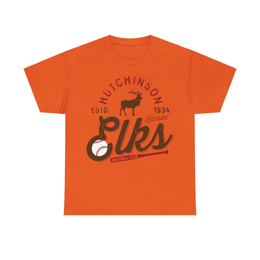 Hutchinson Elks Est 1934 Kansas Baseball Club T-shirt