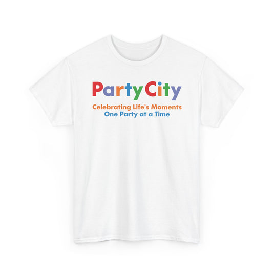 Party City Defunct Party Supply Store T-Shirt Celebrating Life's Moments Tee
