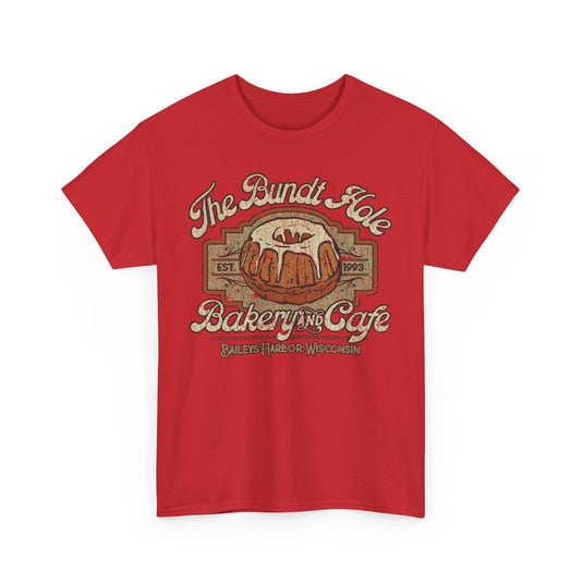 The Bundt Hole Bakery and Cafe 1993 Baileys Harbor Wisconsin Cake Shop T-shirt