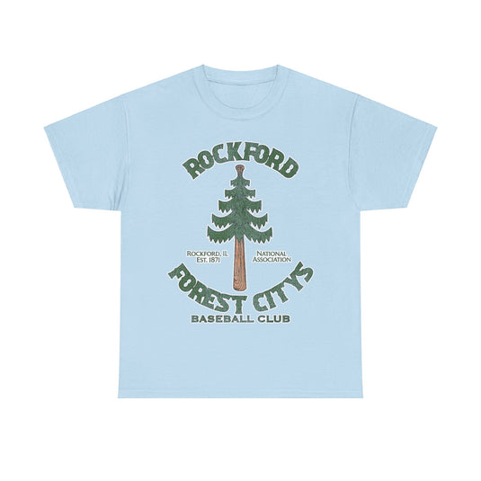 Rockford Forest Citys Nostalgic Retro Baseball Team T-shirt