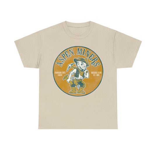 Aspen Miners Nostalgic Retro Baseball T-shirt