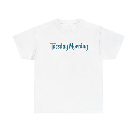 Tuesday Morning T-Shirt - Discount Retail Industry Bankrupt Logo Tee
