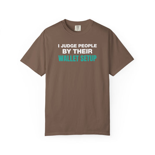 Wallet Setup Credit Card Points Miles Travel Teal T-shirt