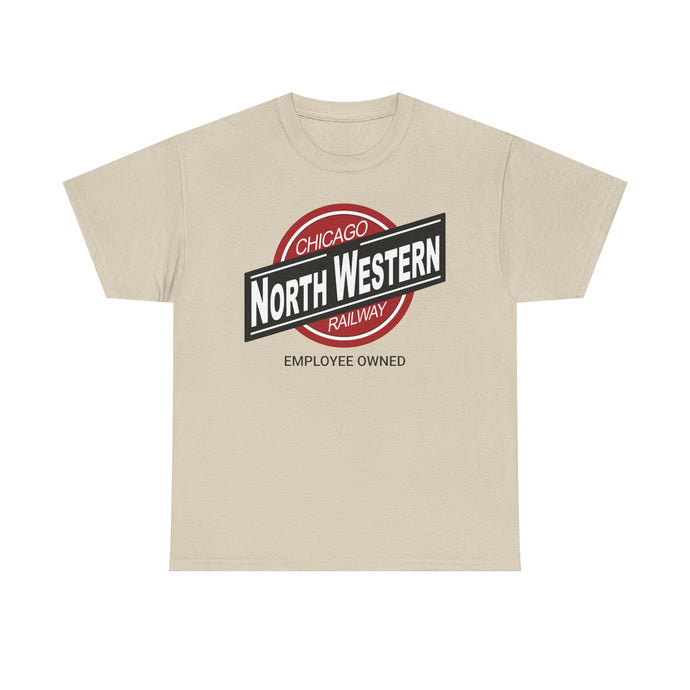 Chicago NorthWestern Employee Owned Railway Railroad Illinois Logo T-Shirt