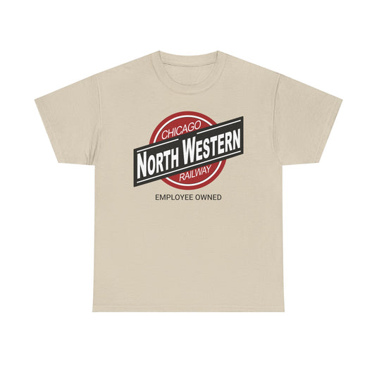 Chicago NorthWestern Employee Owned Railway Railroad Illinois Logo T-Shirt