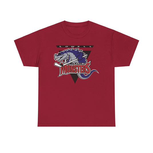 Lowell Lock Monsters American Hockey League 1998-2006 Massachusetts T-shirt