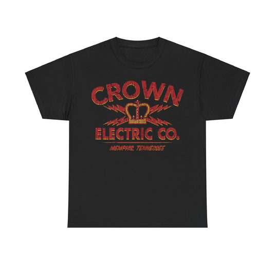 Crown Electric Company 1953 Memphis Tennessee Distressed Print T-shirt