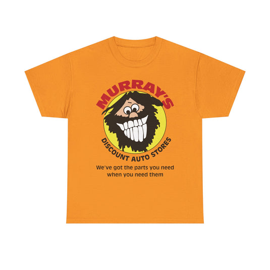 Murray's Discount Auto Stores Bearded Mascot We've Got The Parts T-shirt