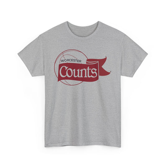 Worcester Counts Basketball 1989 Massachusetts T-shirt