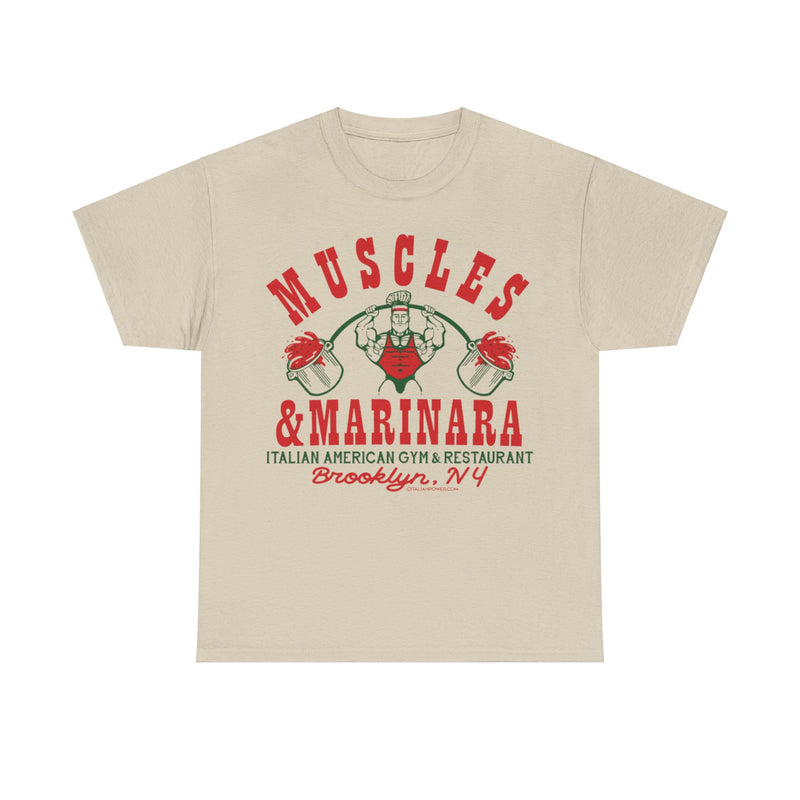 Load image into Gallery viewer, Muscles Marinara New York Italian American Gym Restaurant T-shirt
