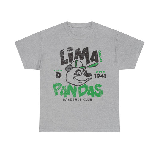 Lima Pandas Est 1941 Ohio Baseball T-shirt