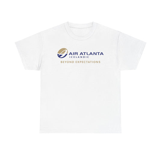 Air Atlanta Icelandic Beyond Expectations Vintage Airline Logo Aviation T-shirt