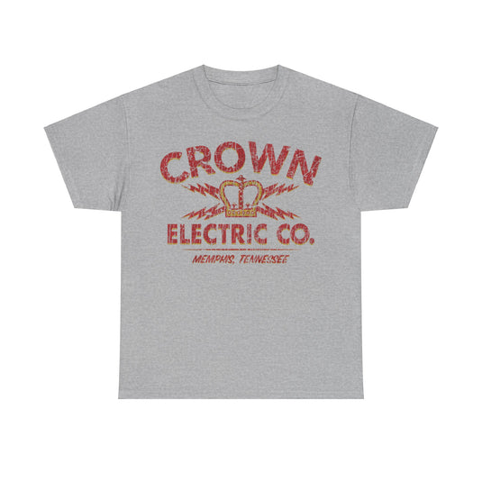 Crown Electric Company 1953 Memphis Tennessee Distressed Print T-shirt