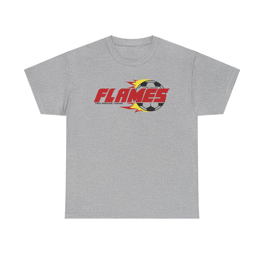 Fort Wayne Flames Indiana American Indoor Soccer Association 1986-1989 T-shirt