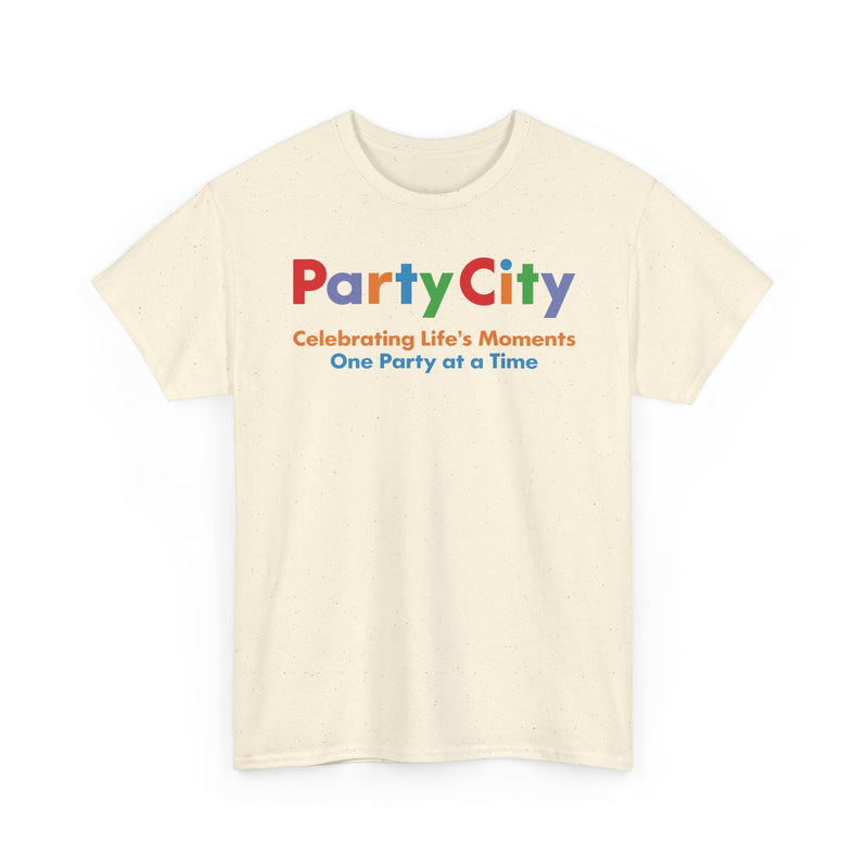 Load image into Gallery viewer, Party City Defunct Party Supply Store T-Shirt Celebrating Life&#39;s Moments Tee
