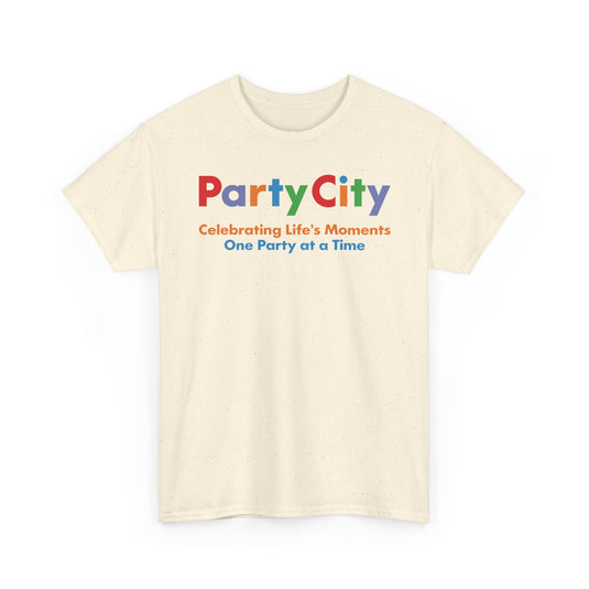 Party City Defunct Party Supply Store T-Shirt Celebrating Life's Moments Tee