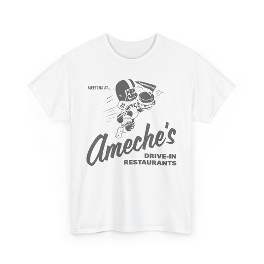 Meetcha at Ameches Drive In Restaurants Defunct Logo T-shirt