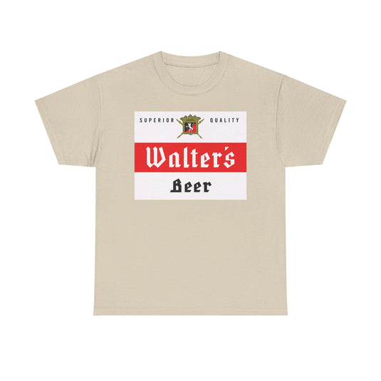 Walter's Beer Superior Quality Logo Brewery Brand T-Shirt
