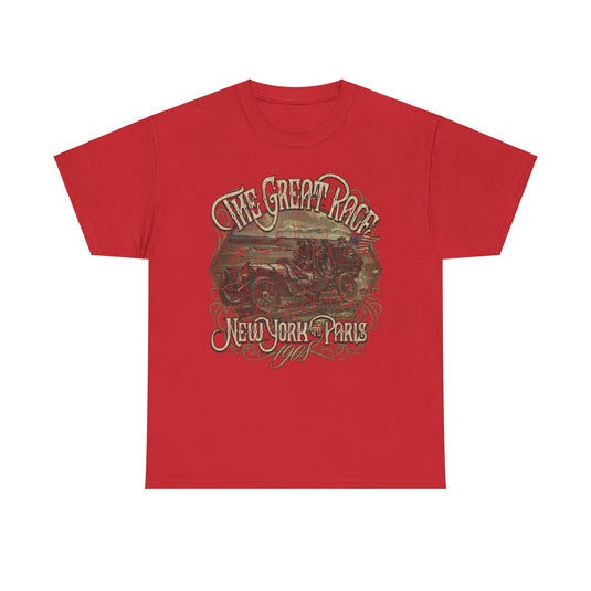 The Great Race 1908 New York to Paris Auto Competition T-shirt