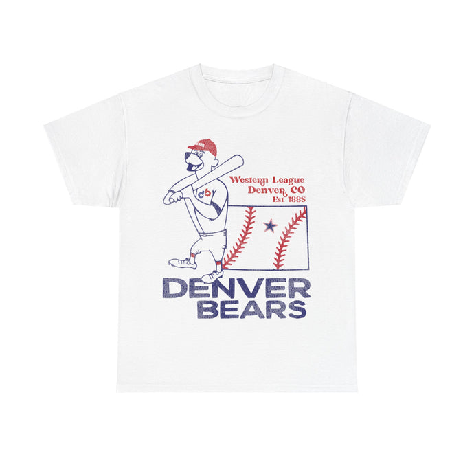 Denver Bears 1885 Western League Baseball Team Retro Nostalgic T-shirt