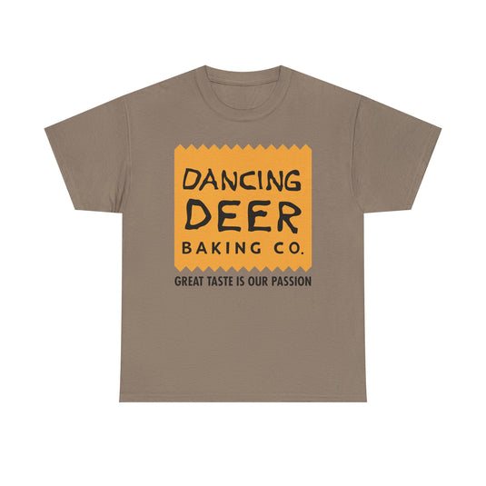 Dancing Deer Baking T-Shirt - Closed Bakery Company Logo Tee - Boston