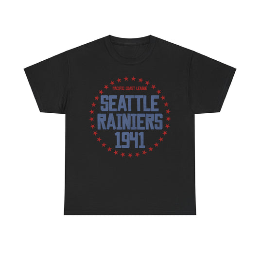 Seattle Rainiers1941 Nostalgic Retro Baseball Team T-shirt