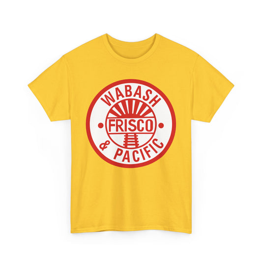 Wabash Frisco & Pacific Railroad Vintage Train Logo T-Shirt