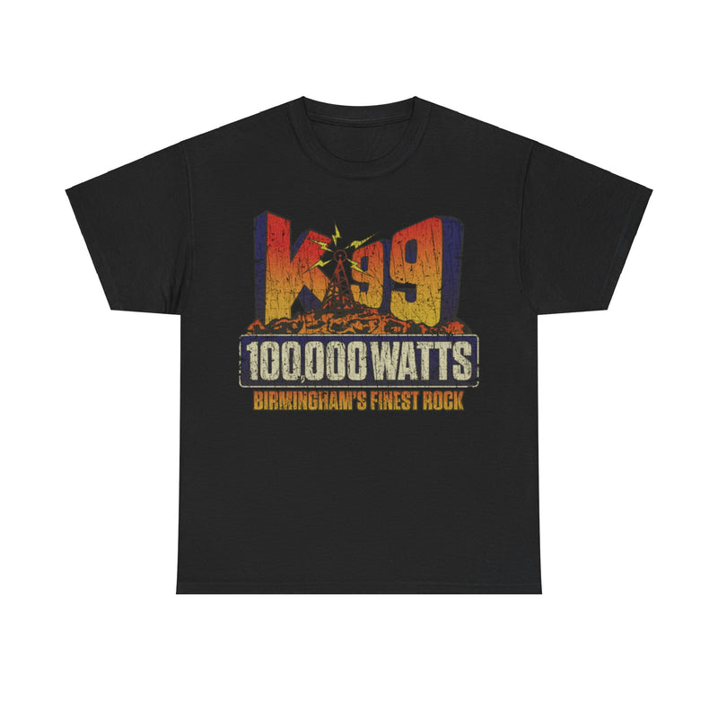 Load image into Gallery viewer, K99 Birminghams Finest Rock 1976 Radio Station Distressed Print T-shirt
