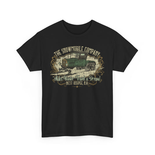 The Snowmobile Company 1922 West Ossipee New Hampshire Car Snow Logo T-shirt