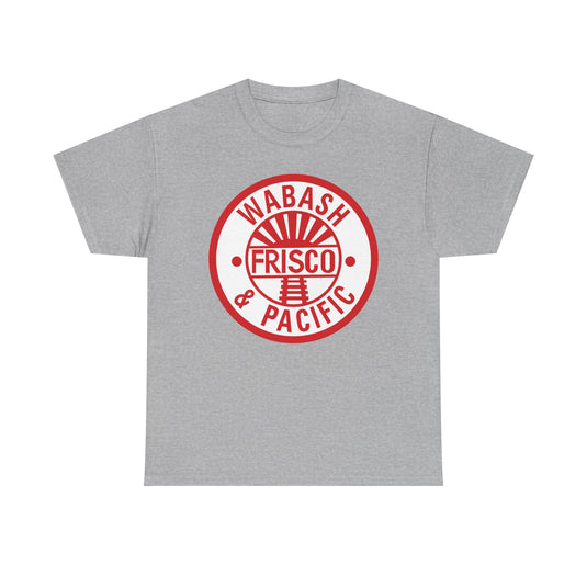Wabash Frisco & Pacific Railroad Vintage Train Logo T-Shirt