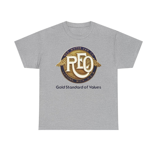 REO Motor Car Co Lansing Michigan Gold Standard Wings T-shirt
