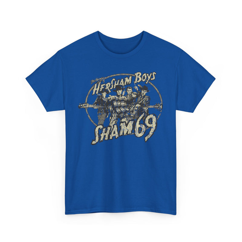 Load image into Gallery viewer, The Adventures of Hersham Boys 1979 Sham 69 England Punk Rock Band T-shirt
