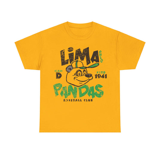 Lima Pandas Est 1941 Ohio Baseball T-shirt